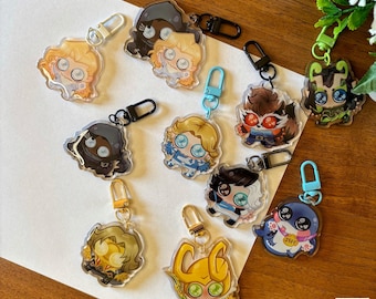 PREORDER Rivals Strategists OwO Keychains // Cute Acrylic Keychain, Game Keychain, Gift Ideas, Cute Animals