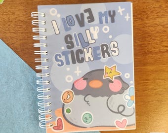 I Love My Stickers stickerboek duiven //stickerboek schattige vogel, stickerboek voor het verzamelen van stickers, herbruikbaar stickerboek voor cadeaus