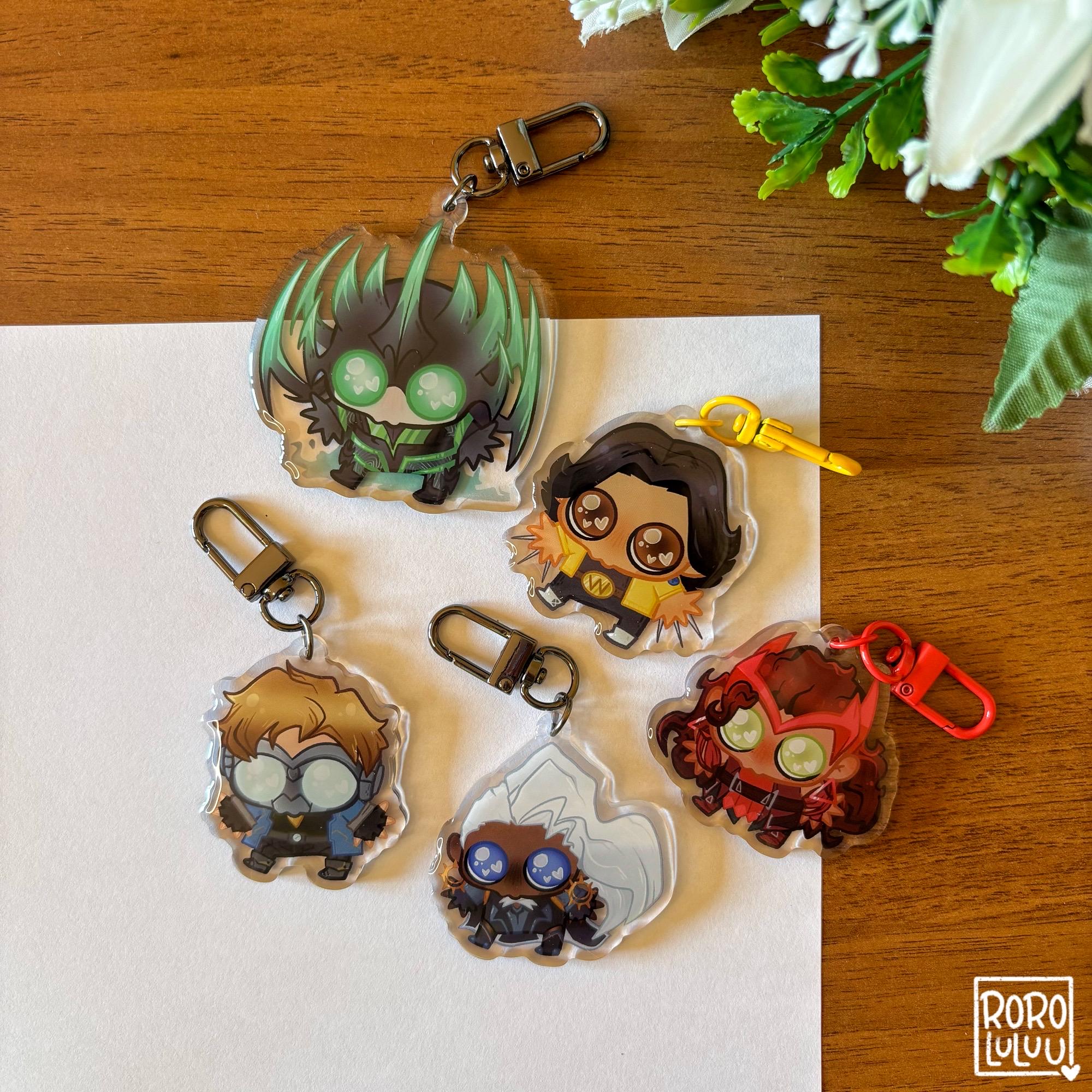 PREORDER Rivals Duelists Owo Keychains // Cute Acrylic Keychain, Game ...
