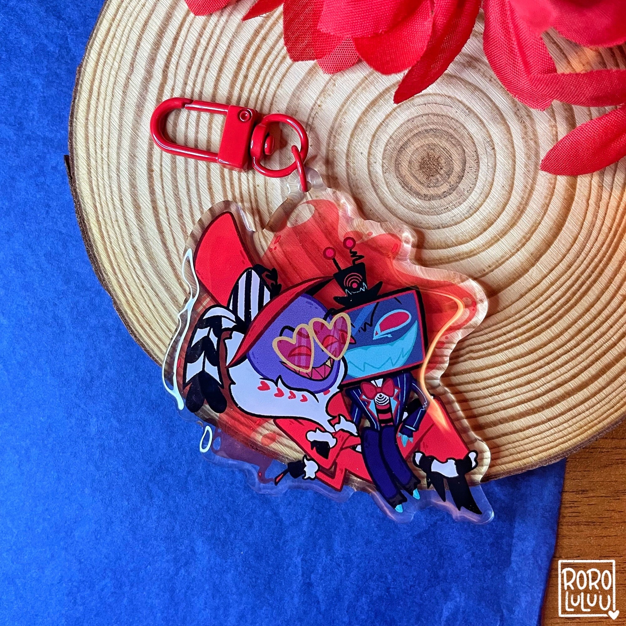 Voxval Keychain // Cute Acrylic Keychain, Frog Keychain, Gift