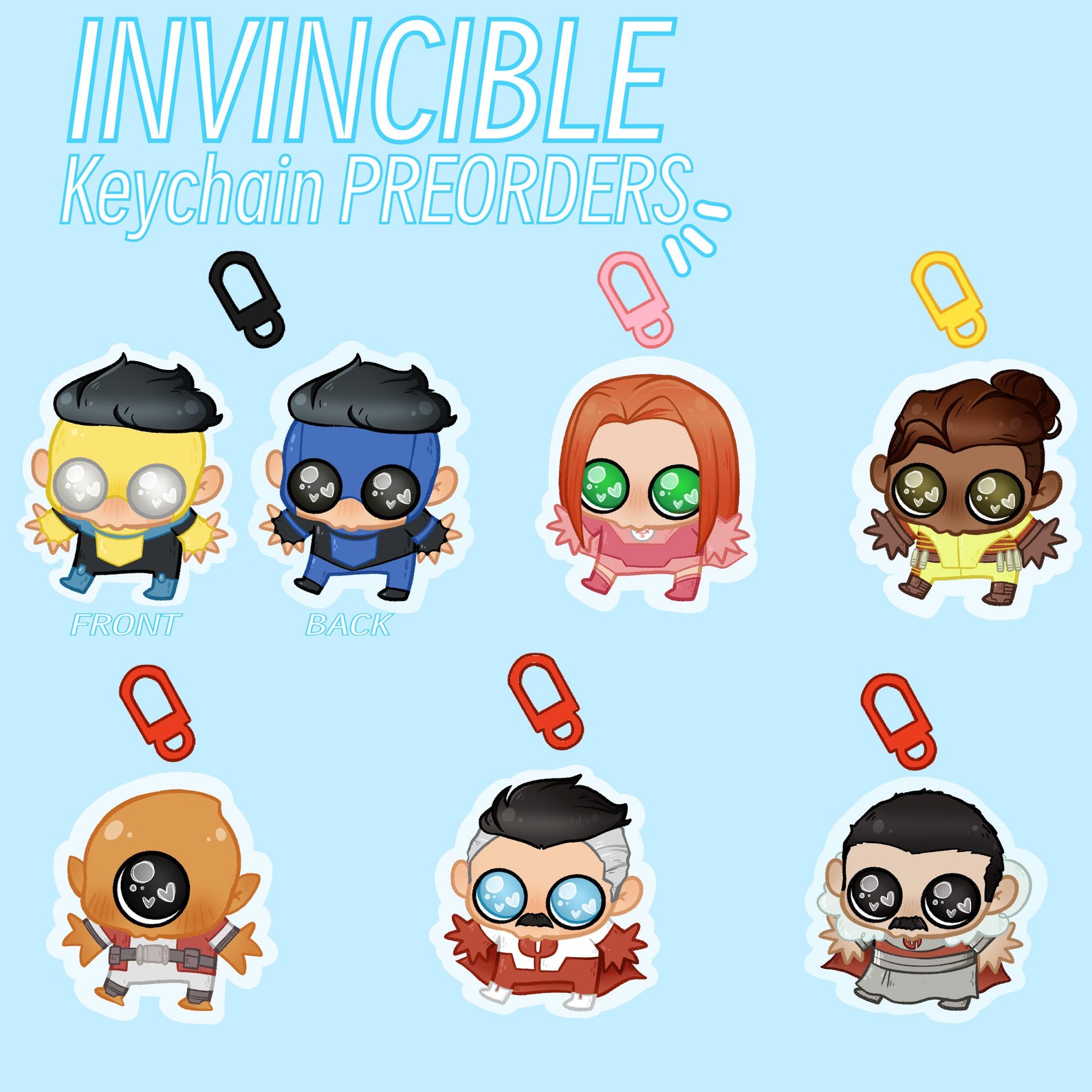 Invincible Key Rack PREORDER Invincible Owo Keychains // Cute Acrylic Keychain, Game ...