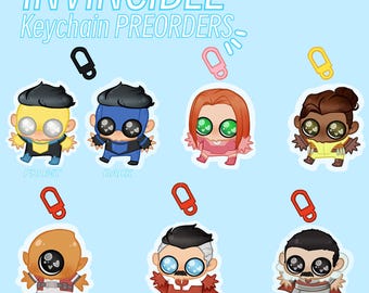 PREORDER Invincible OwO Keychains // Cute Acrylic Keychain, Game Keychain, Gift Ideas, Cute Animals
