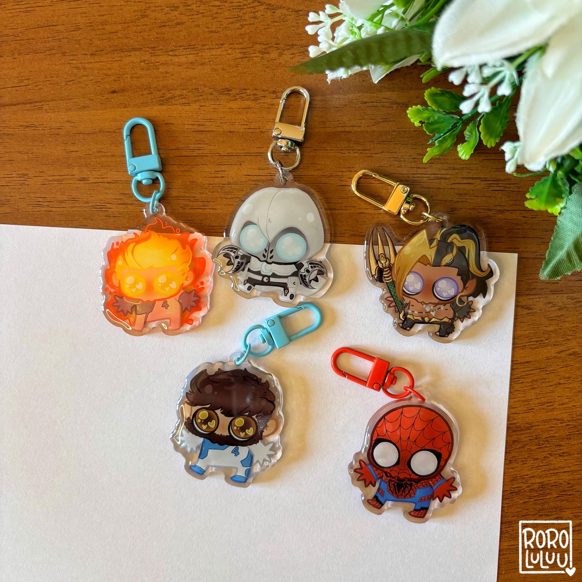 PREORDER Rivals Duelists Owo Keychains // Cute Acrylic Keychain, Game ...