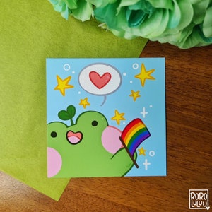 Pride Frogs Prints // Pride Stickers // Cute Stickers for Gifts, Happy Mail, Traveler Notebook