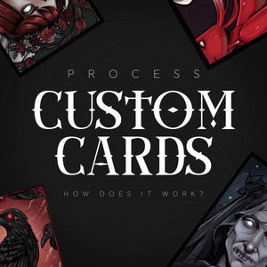 Custom Tarot Oracle cards |  Digital customized Illustration |  Witch & spiritual |  Commission |