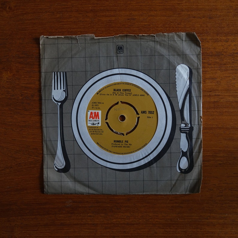 Humble Pie Black Coffee 1973 // Vinyl Record 7 Etsy