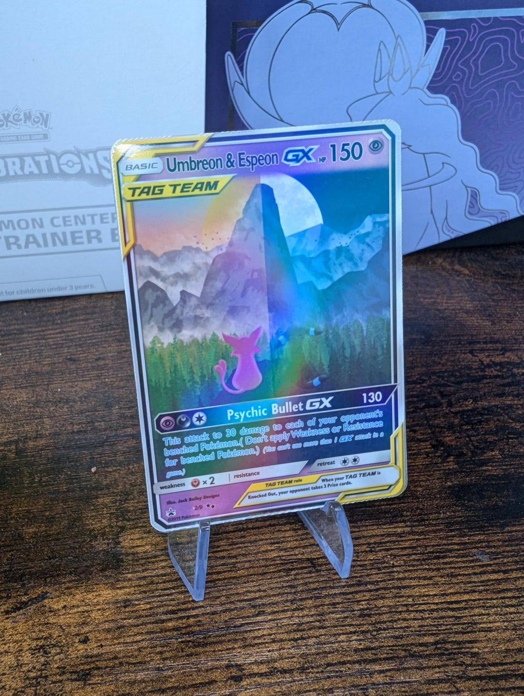 Custom Umbreon and Espeon Tag Team Pokemon Card - Etsy