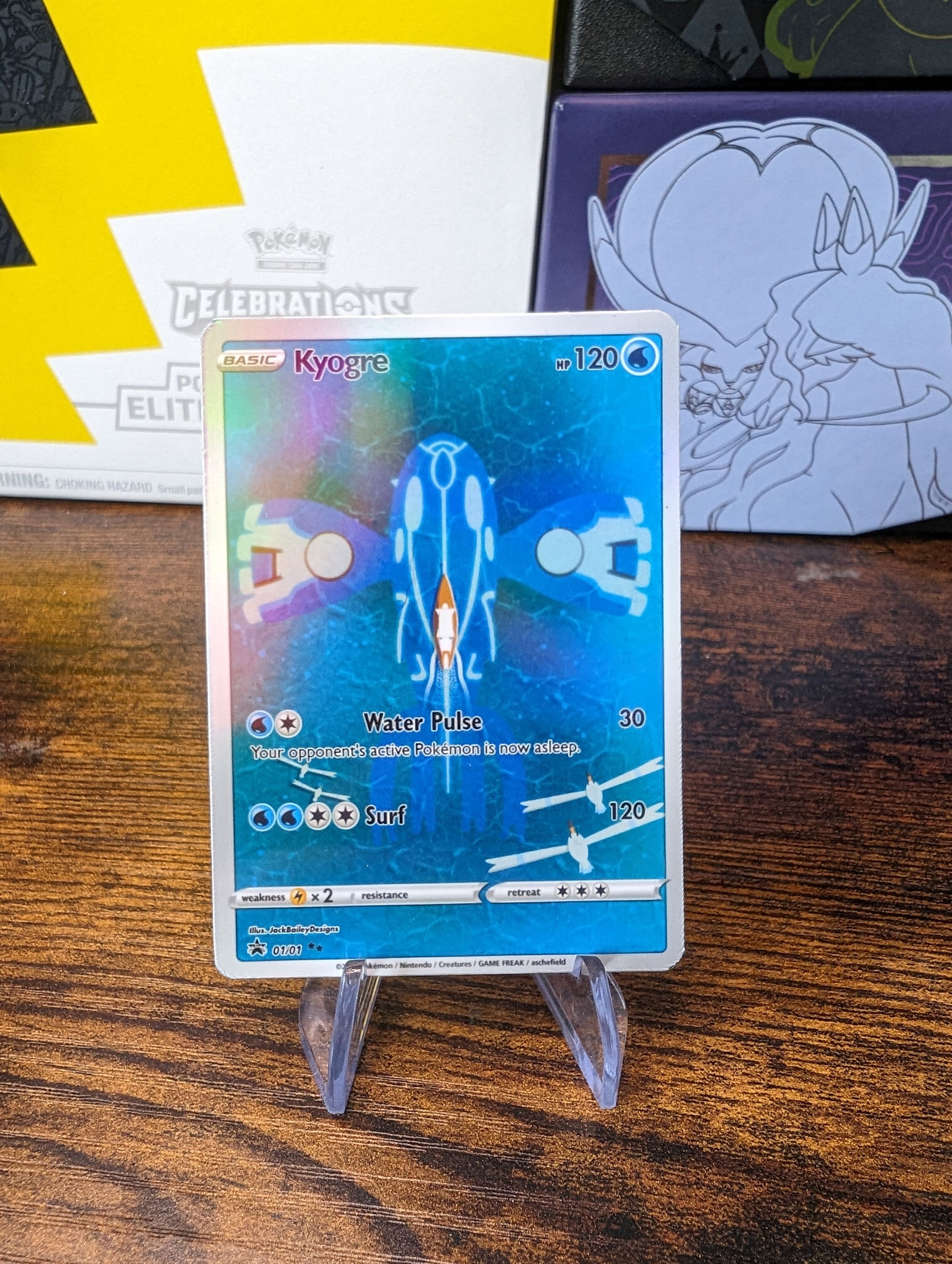 kyogre pokemon card Kyogre - 53/160 Reverse Holo Rare main image 0