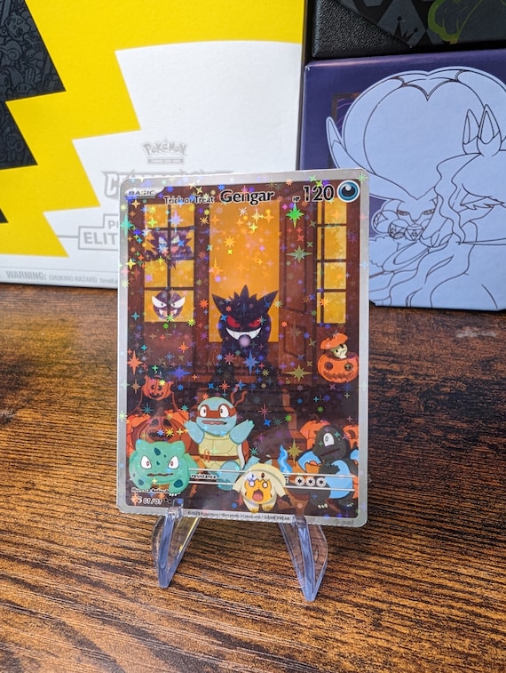 Gengar Halloween Custom Pokemon Card - Etsy