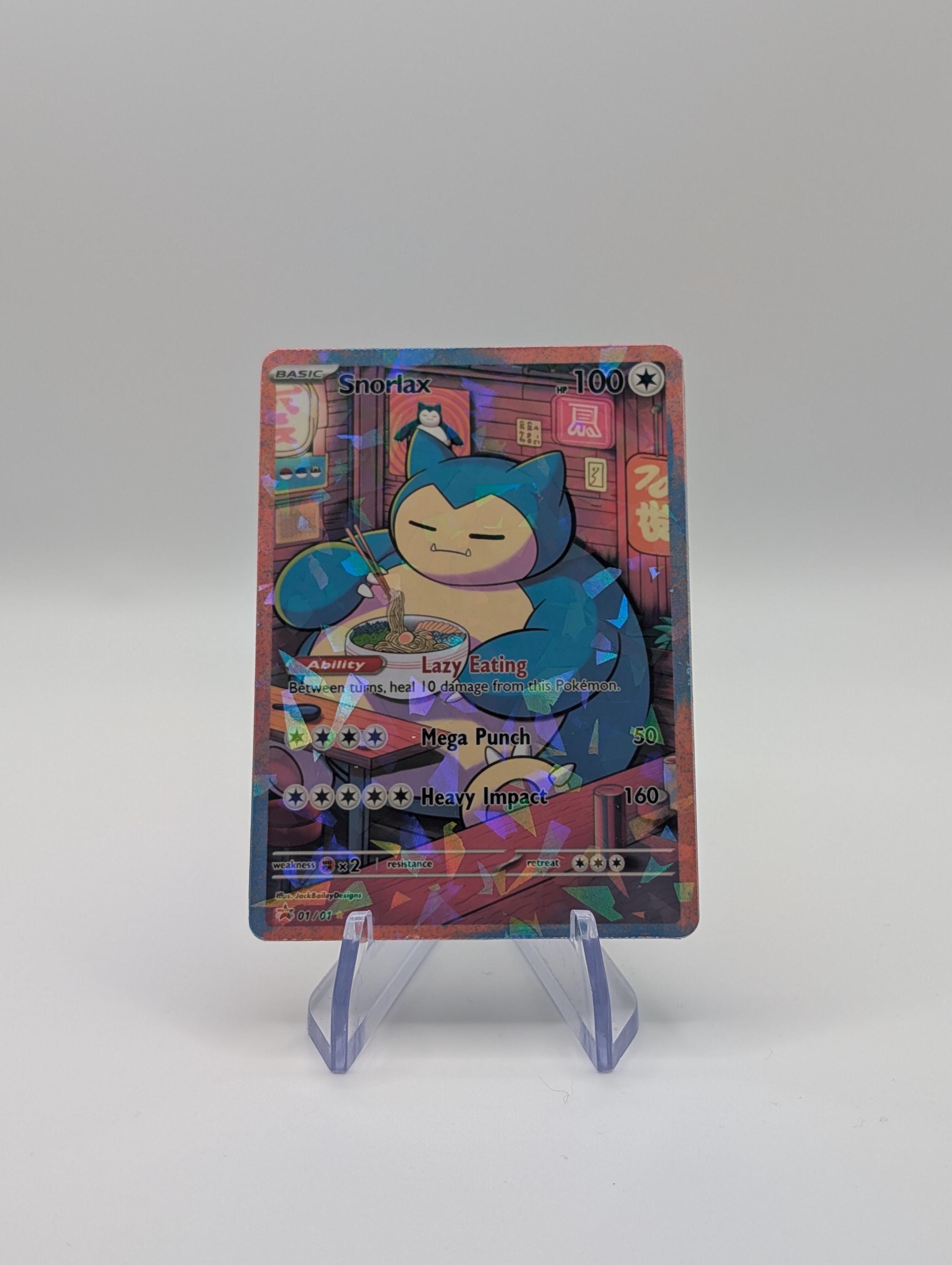 Snorlax Custom Pokemon Card - Etsy