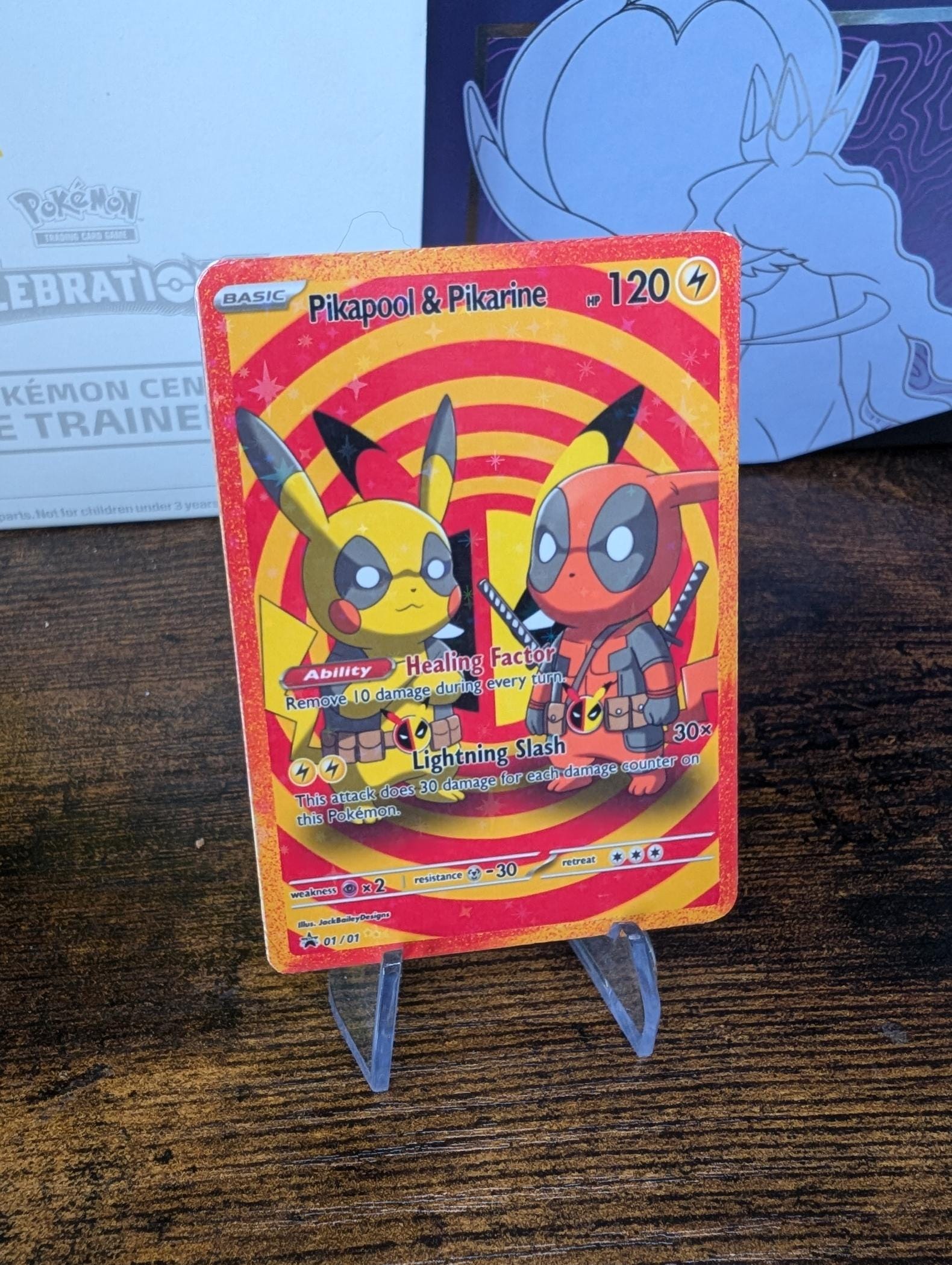 deadpool and pikachu pokemon card Pokemon TCG Brilliant Energy Black Gold Gift Box (Pikachu) CS4.1C  Click  and Collectables