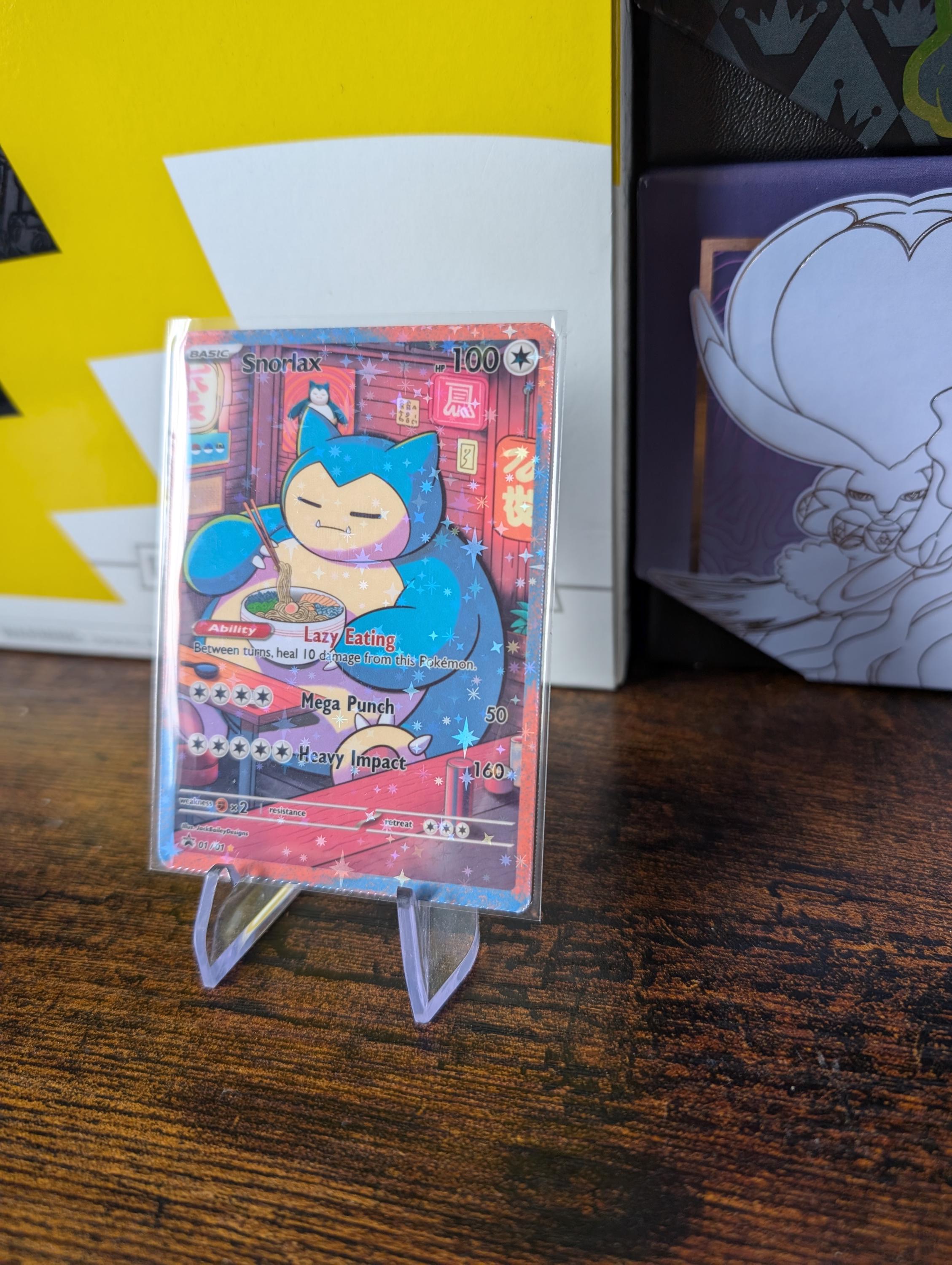 Snorlax Custom Pokemon Card - Etsy