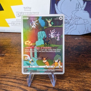 Carta de pokemon evoluções Eevee personalizada