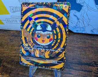 pokemon halloween pikachu card SPOOKY SEASON is upon us, so you know what that means! It's time to showcase a SPOOKTACULAR custom Pokmon card! This gorgeous piece was made by AllianceTCG of Etsy, who dressed up