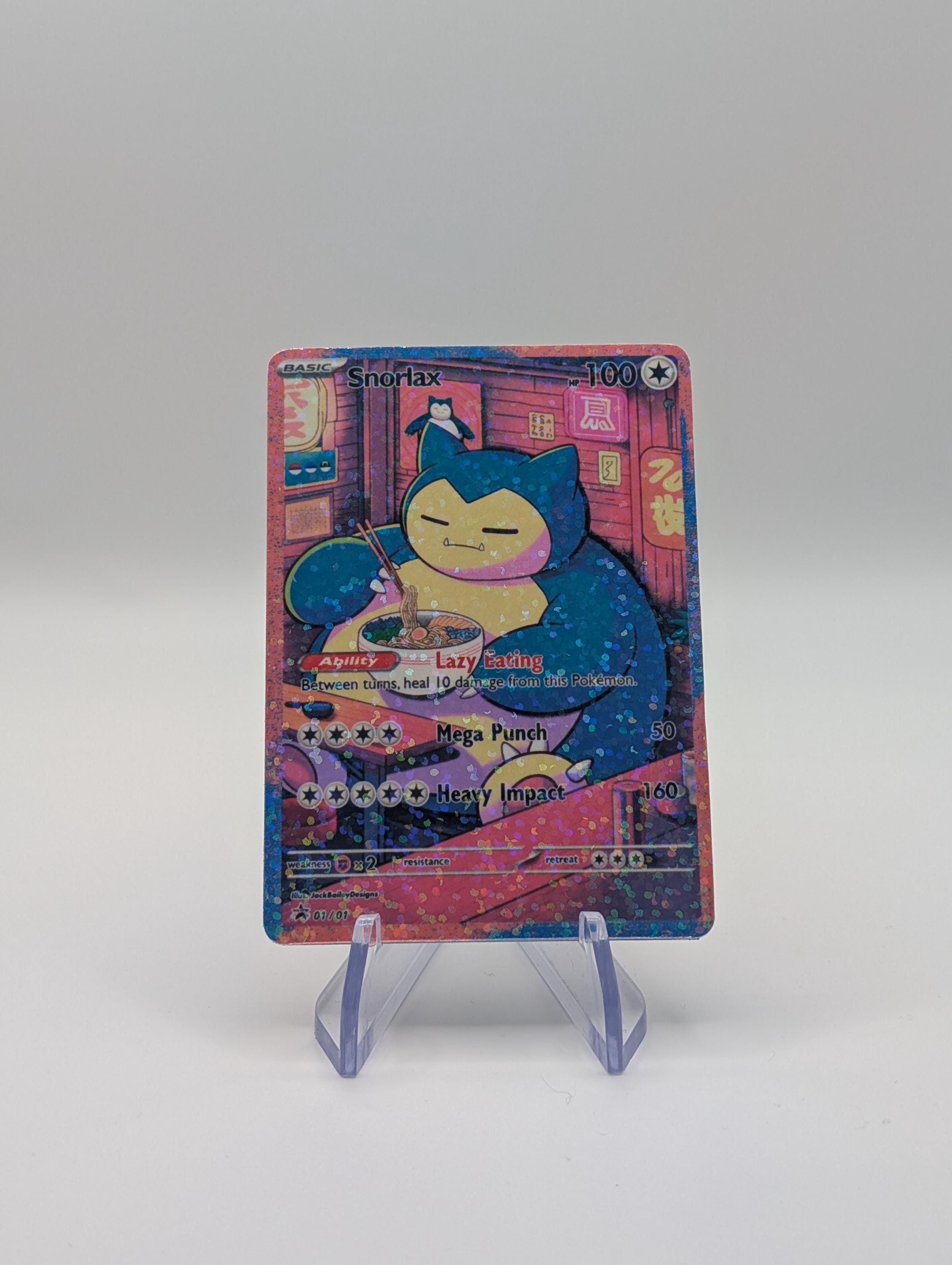 Snorlax Custom Pokemon Card - Etsy