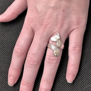 PET HONOR RINGS - Dog Ring - Sterling Silver, Adjustable, for Animal Lovers