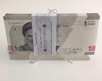 Bundle x100 Pcs, 1 Toman / 10000 Rials 2022 P160 (All UNC) #1168#