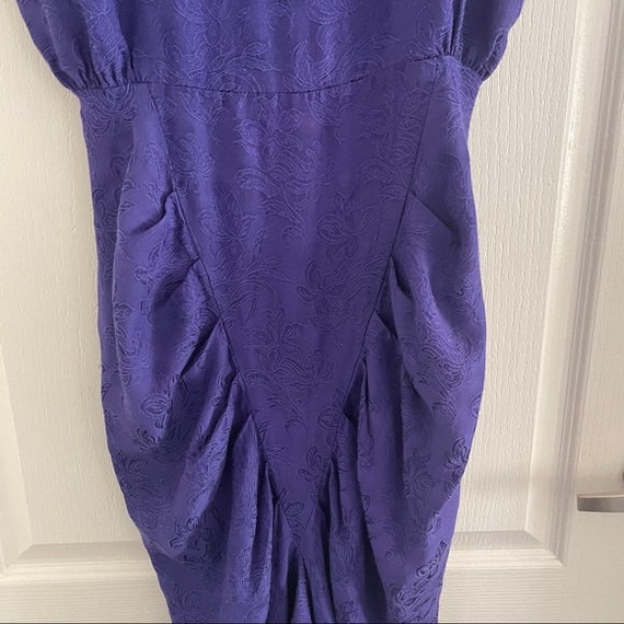 VINTAGE Sarah Taylor 80s era dress purple - image 2