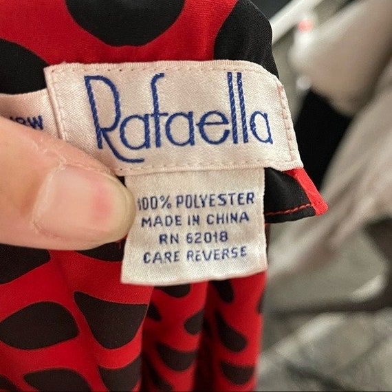 Vintage Rafaela secretary 80s blouse polka dot - image 6