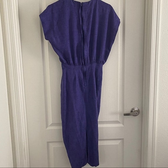 VINTAGE Sarah Taylor 80s era dress purple - image 4