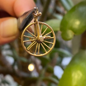 9ct Gold Charm Unicycle