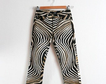 Roberto Cavalli Just Cavalli 90s zebra print pants psychedelic print