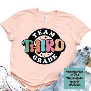 Team Third Grade Shirt, Third Grade Teacher Shirt, First Day Of School Shirt, Back to School Tee, Hello Third Grade Shirt, 3rd grade T-shirt