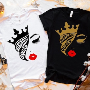 Birthday Shirt, Birthday Squad Shirt, Birthday Queen Shirt, Birthday Party Shirts, Birthday Gift Tee, Birthday Shirt for Women, Birthday Tee