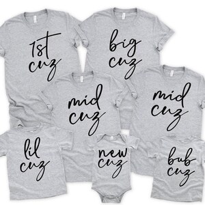 Matching Cousin Shirts: Cousin Crew Reunion Tees