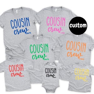 Custom Cousin Crew T-Shirts: Matching Family Reunion Tees