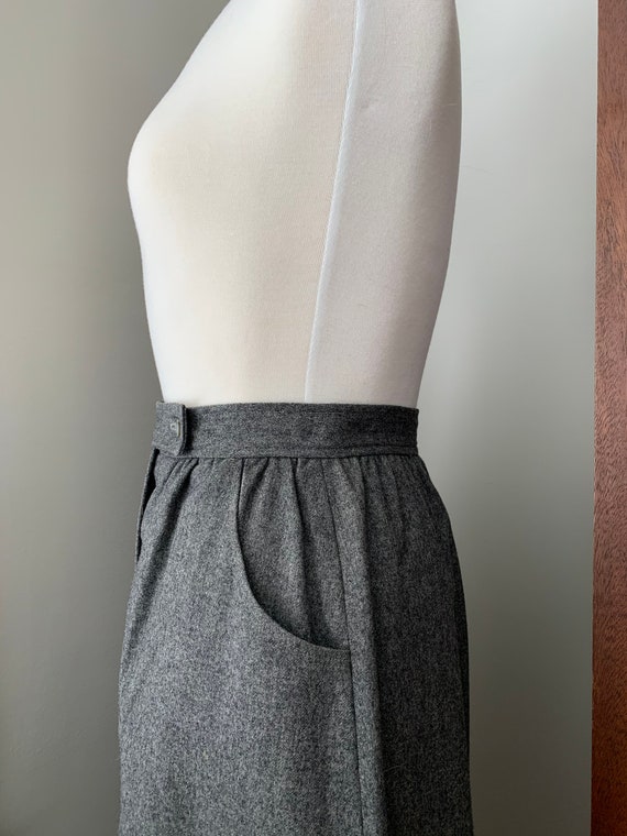 Vintage 1980s High-Waisted Skirt - image 3