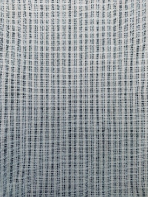 Vintage 1970s Blue & White Checked Prairie Reviva… - image 2