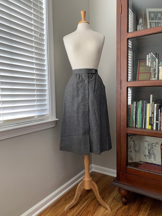 Vintage 1980s High-Waisted Skirt