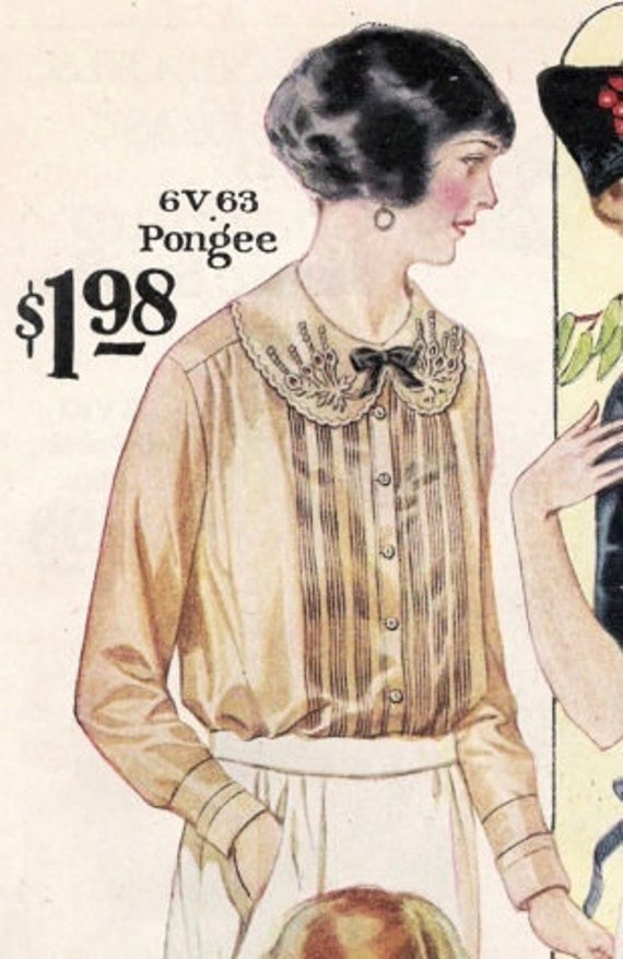 Vintage 1920s Peter Pan Collar Blouse - image 8