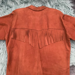 Vintage 1950s Jo-o-Kay Western Fringe Suede Top/Jacket image 2