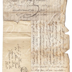 Hoja digital de escritura y carta vintage / Scrapbooking / Diario basura / efímera imprimible / documentos de diario / documentos digitales / carta