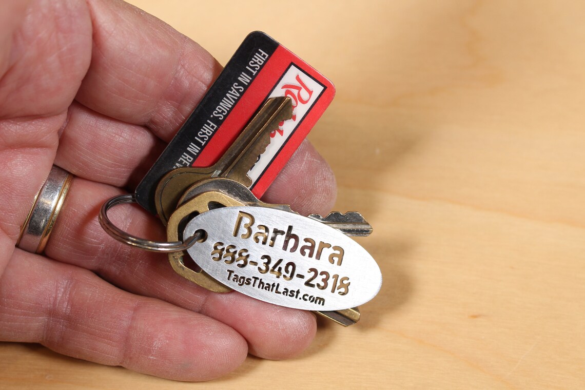 Key Chain ID Tag Luggage ID Tag Name Key Chain Name Tag Etsy