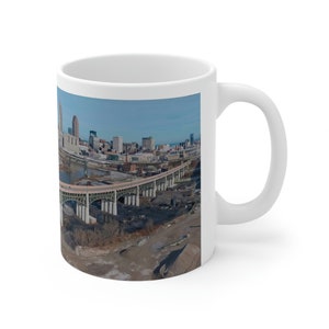 Cleveland, Ohio Skyline Ceramic Mug 11oz