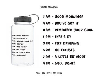 Free Free 221 Water Intake Motivational Water Bottle Svg Free SVG PNG EPS DXF File