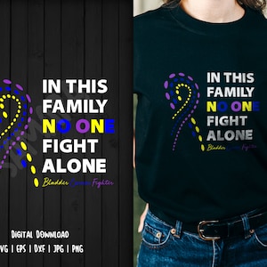 Bladder Cancer Awareness Ribbon Svg, Cancer Awareness, Cancer Awareness Svg, Bladder Cancer Svg, No One Fight Alone Cancer, Cricut