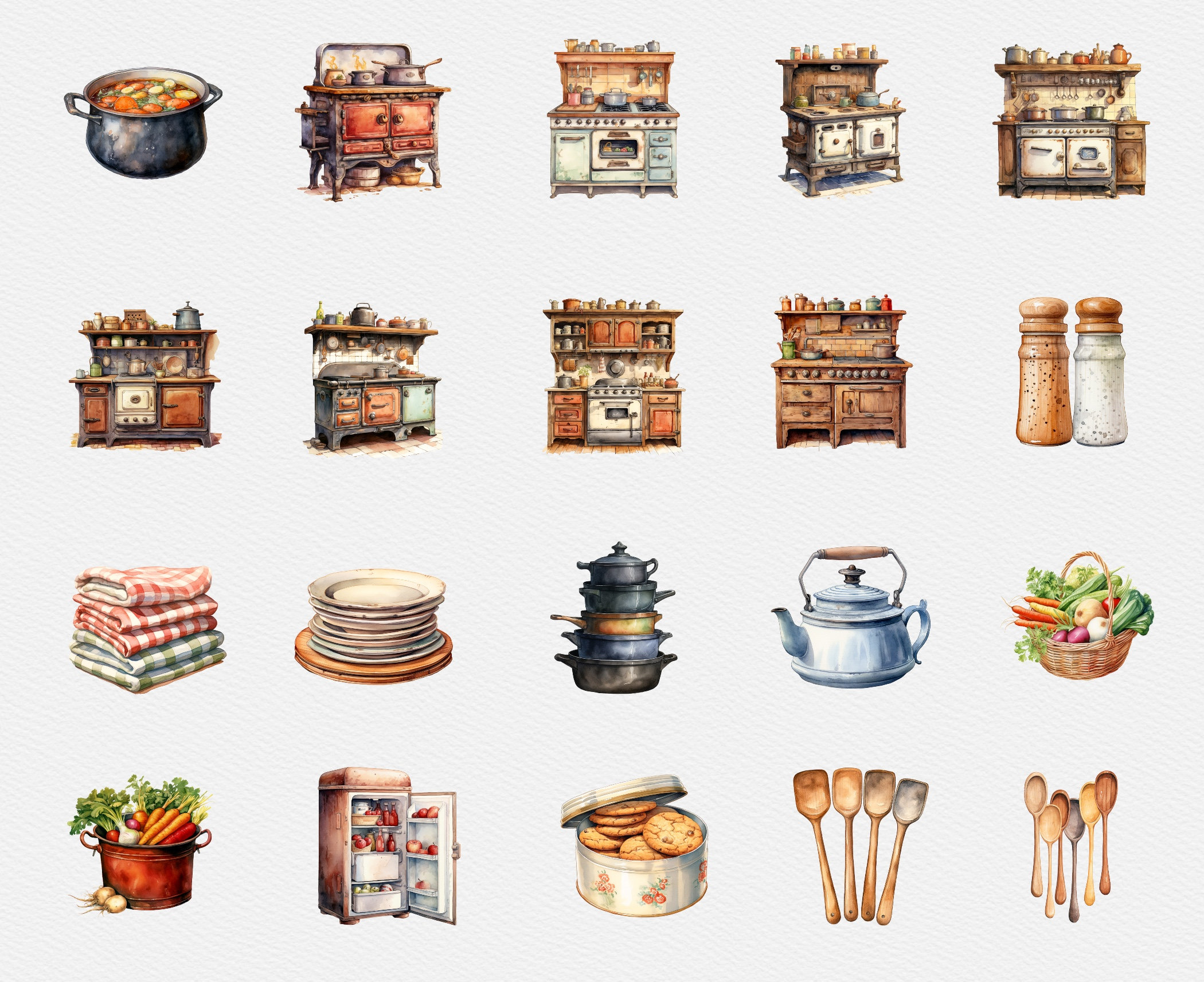 40 Farmhouse Kitchen Clipart, Watercolor Country Kitchen Clipart, Rustic  Clipart, Recipes, Farmhouse Sign, Scrapbooking, Instant Download - Etsy, image size:2100x1713