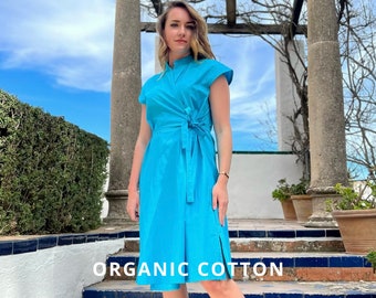 blue summer wrap dress Linen Wrap Dress, Summer Maxi Dress with Belt, Bohemian Linen Dress, Formal Linen Dress for Women, Linen Clothing, Plus Size Maxi Dress, XL / Night