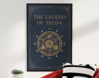 Legend Of Zelda, Wind Waker, Wind Waker Fanart, Zelda Ornament, Zelda Fanart Gift, Classy Gaming Print, Loz, Zelda Poster, Zelda Gift, Link