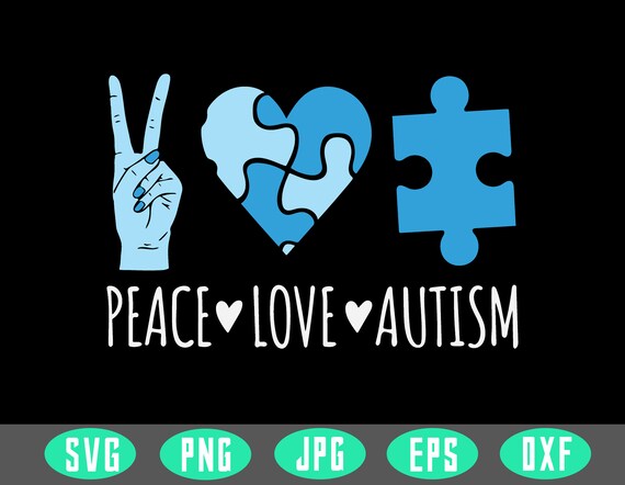 Download Peace Love Autism Svgautism Awareness Digital Cut Files Etsy