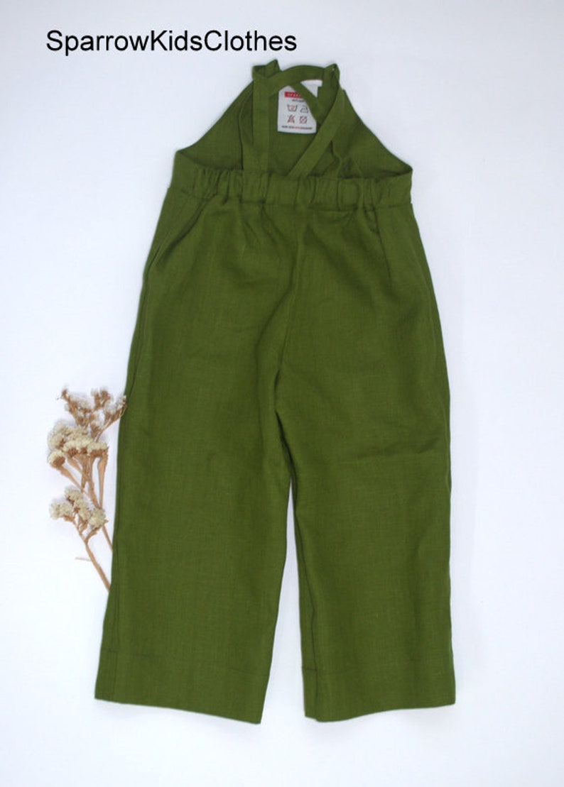 Baby Linen Overalls Baby Boy Overalls Organic Baby Clothes Linen Baby