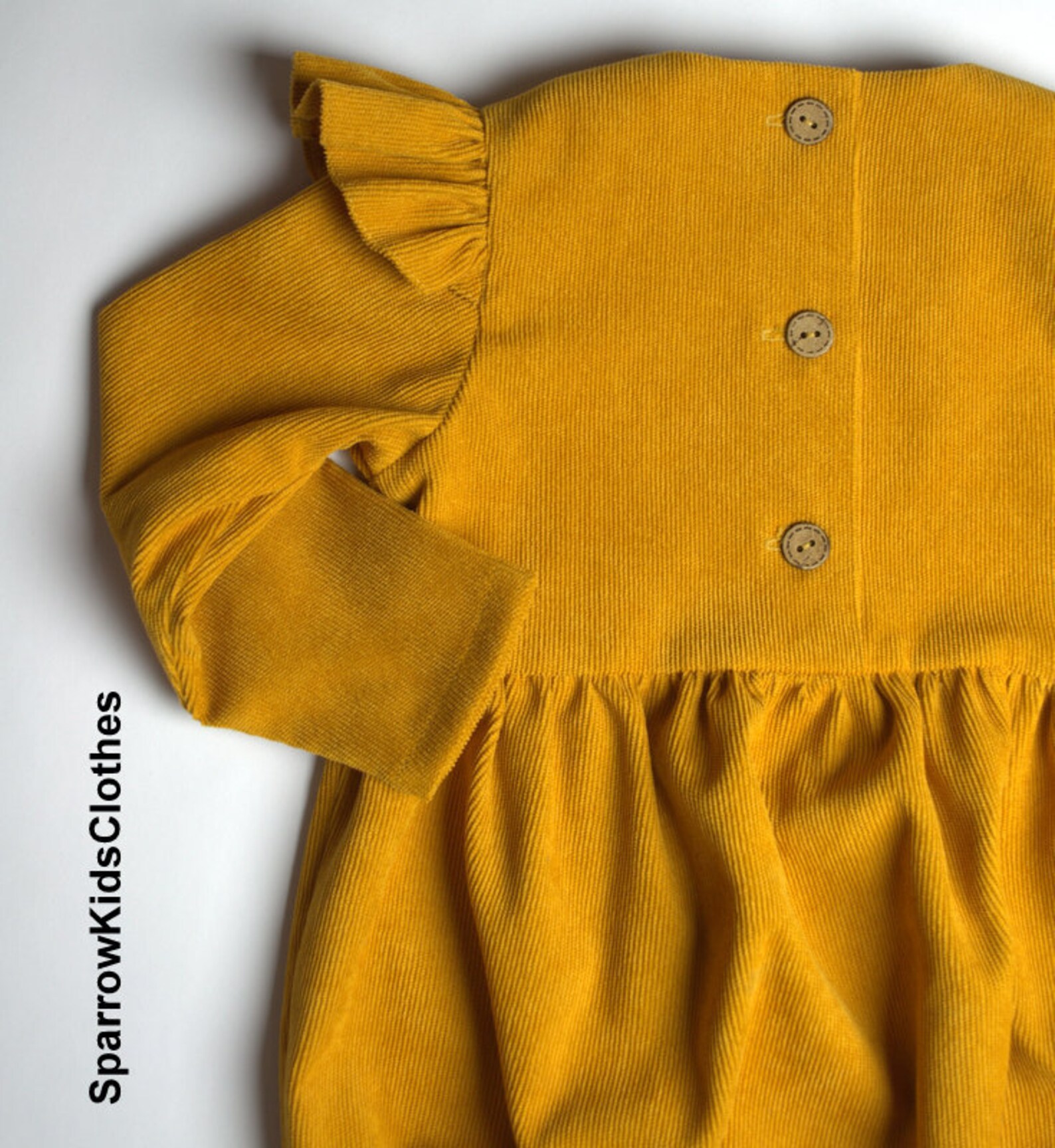 Yellow Corduroy Baby Bubble Playsuit Baby Girl Corduroy Romper Etsy