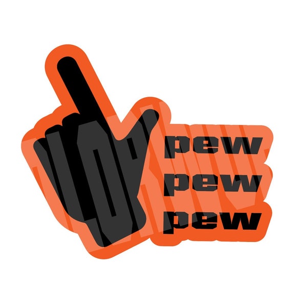 OKLAHOMA sTate pew Pew pEw cowboys finger SvG and PnG file