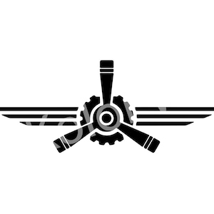 Pilot SVG Prop and Wings LOGO