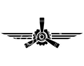 Pilot SVG Prop and Wings LOGO