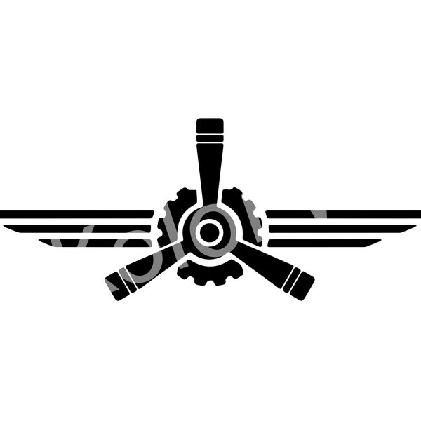 Pilot SVG Prop and Wings LOGO